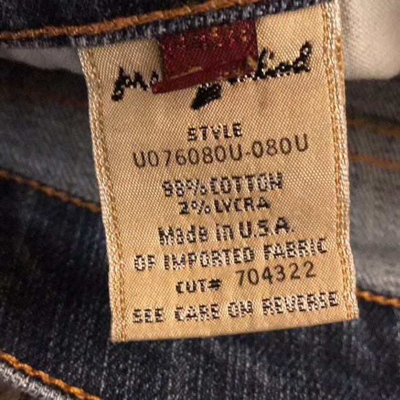 Seven 7 for all Mankind Vintage Wash Flare Jean Low Rise - Picture 5 of 6